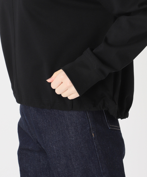 B.C STOCK(ベーセーストック)の「手洗い可 / 裾ドロストロンTEE(Tシャツ/カットソー・レディース・ホワイト/ブルー/ブラック・FREE)」の12枚目の写真