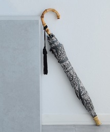 utatane | 日傘 完全遮光100％ 晴雨兼用 インド更紗ストライプ(長傘)