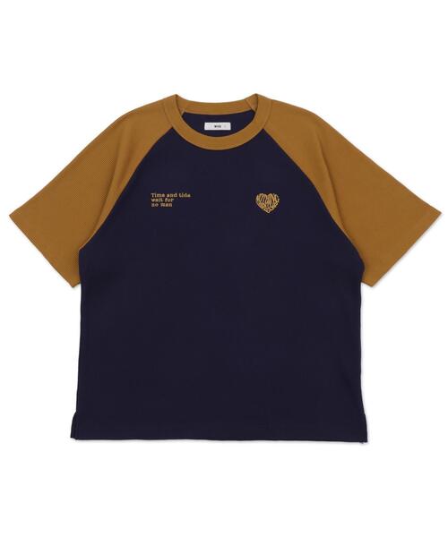 WEGO（ウィゴー）の「WEGO/ワッフルラグランT（Tシャツ/カットソー・メンズ・ネイビー/オフホワイト/アッシュグレー・MEDIUM/LARGE）」の22枚目の写真