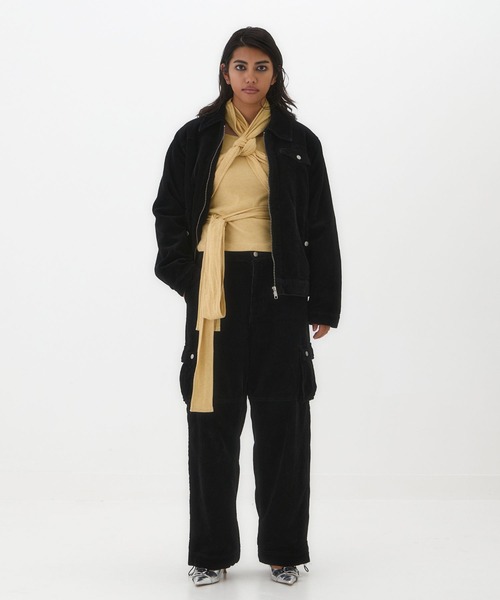 BEEDEN(ビーデン)の「CORDUROY CARGO PANTS(カーゴパンツ・レディース・ブラック/ブラウン・SMALL/MEDIUM)」の2枚目の写真