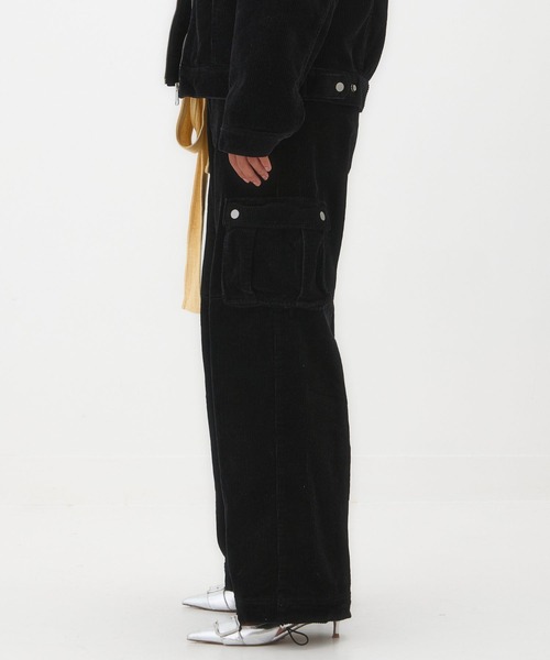 BEEDEN(ビーデン)の「CORDUROY CARGO PANTS(カーゴパンツ・レディース・ブラック/ブラウン・SMALL/MEDIUM)」の4枚目の写真