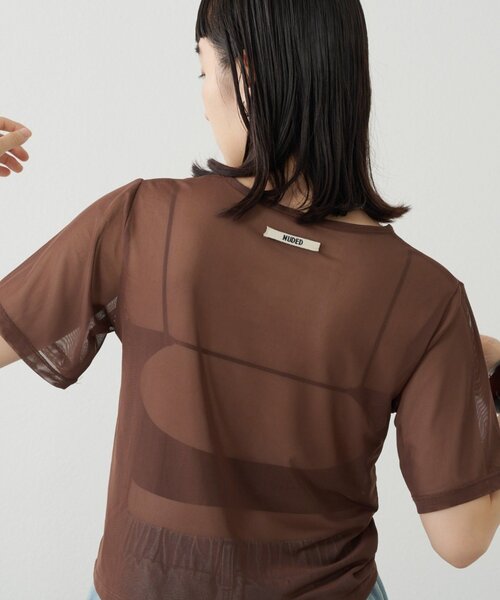 Omekashi NUDEDチュールT ブラック NUDEDチュールT（Tシャツ/カットソー）｜Omekashi（オメカシ）の