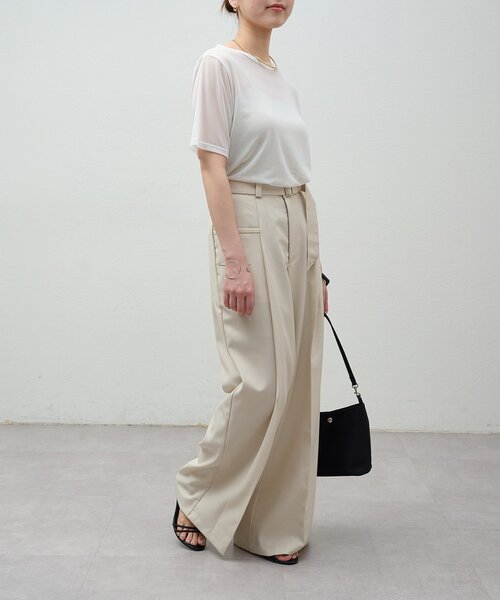 Omekashi(オメカシ)の「NUDEDチュールT(Tシャツ/カットソー・レディース・ブラック/ブラウン/アイボリー/オフホワイト/ホワイト系その他・FREE)」の9枚目の写真