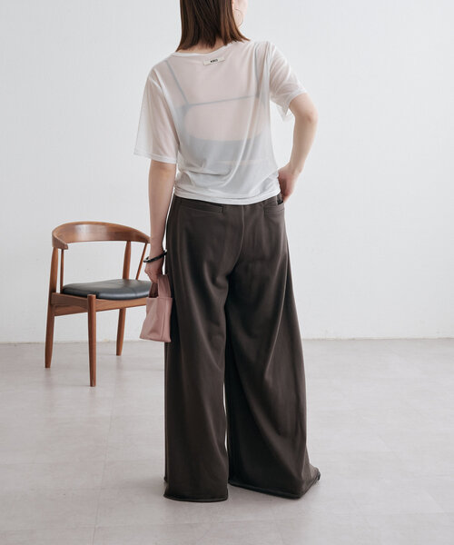 Omekashi(オメカシ)の「NUDEDチュールT(Tシャツ/カットソー・レディース・ブラック/ブラウン/アイボリー/オフホワイト/ホワイト系その他・FREE)」の21枚目の写真