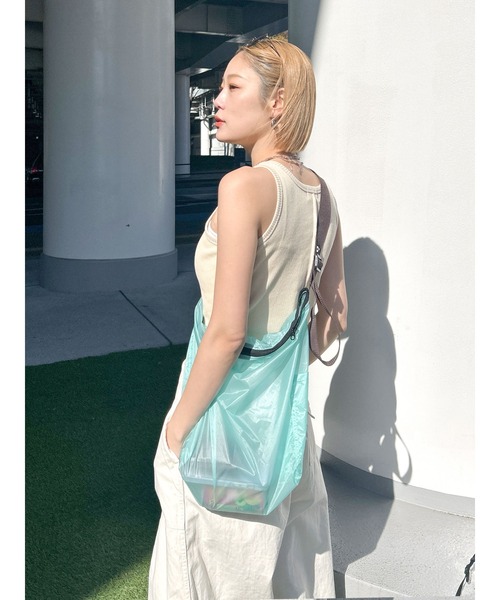 ほむり様　③青　おてて横　30センチ、120センチパールショルダー あおりミニショルダー バッグ BAG ショルダーバッグ ショルダー