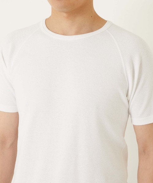 HOLLYWOOD RANCH MARKET(ハリウッドランチマーケット)の「ストレッチフライス ショートスリーブ Tシャツ(Tシャツ/カットソー・メンズ・ブラック/ホワイト/ダークネイビー/ナチュラル/グレー/チャコール/ブルー/ワイン・SMALL/MEDIUM/LARGE/X-LARGE)」の19枚目の写真