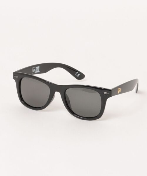 NEW ERA(ニューエラ)の「NEW ERA/ニューエラ サングラス ウェリントン スクエアレンズ シャイニーブラックフレーム グレーポラライズドレンズ 14518154(サングラス・メンズ・ブラック×グレー・FREE)」の1枚目の写真