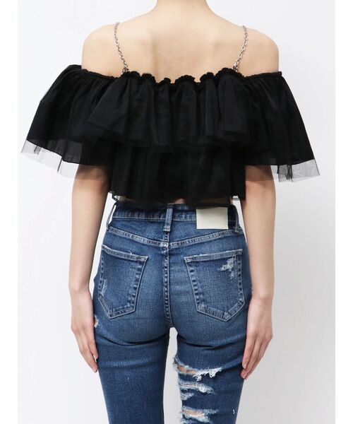 GYDA(ジェイダ)の「チェーンティアードブラウス(シャツ/ブラウス・レディース・ブラック/ベージュ・FREE)」の14枚目の写真