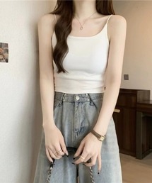 キャミソール_バックオープン_カップ付