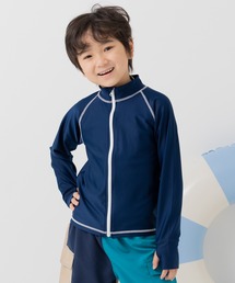 chil2（チルツー）の「【UVカット90%以上】 無地 ジップアップ 長袖ラッシュガード（ラッシュガード）」