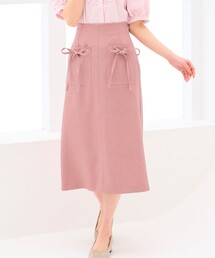 Feroux | 【洗える】リボンポケット付きIライン スカート(スカート)