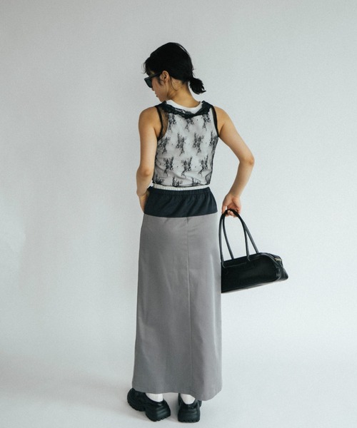 レースモチーフタンクトップ | outlet | axes femme online shop