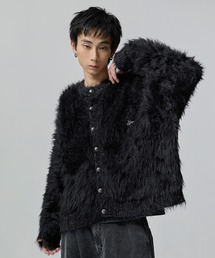 MSG(エムエスジー)のワンポイントフェザーカーディガン【UNISEX】(カーディガン/ボレロ)