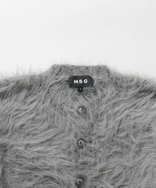 MSG（エムエスジー）の「ワンポイントフェザーカーディガン【UNISEX】（カーディガン/ボレロ・メンズ・グレー/ブラウン/ブラック/ベージュ/ブルー/グリーン・S/M/L/XL）」の15枚目の写真
