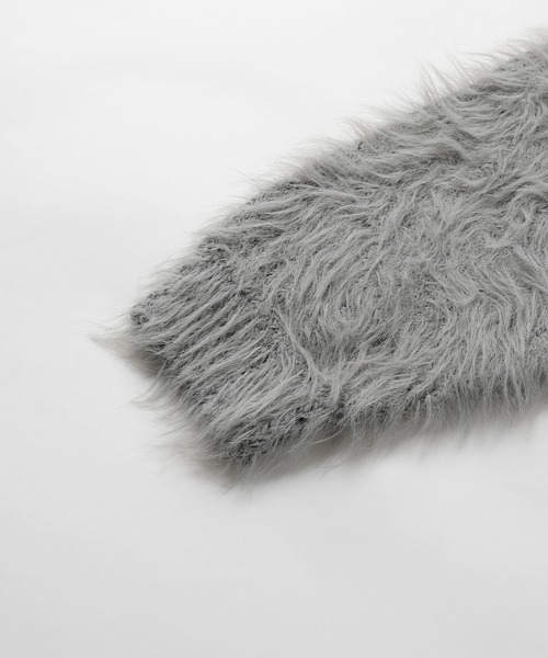 MSG（エムエスジー）の「ワンポイントフェザーカーディガン【UNISEX】（カーディガン/ボレロ・メンズ・グレー/ブラウン/ブラック/ベージュ/ブルー/グリーン・S/M/L/XL）」の9枚目の写真