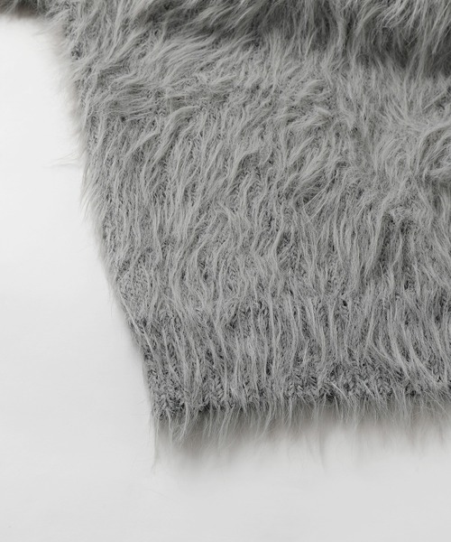 MSG（エムエスジー）の「ワンポイントフェザーカーディガン【UNISEX】（カーディガン/ボレロ・メンズ・グレー/ブラウン/ブラック/ベージュ/ブルー/グリーン・S/M/L/XL）」の14枚目の写真