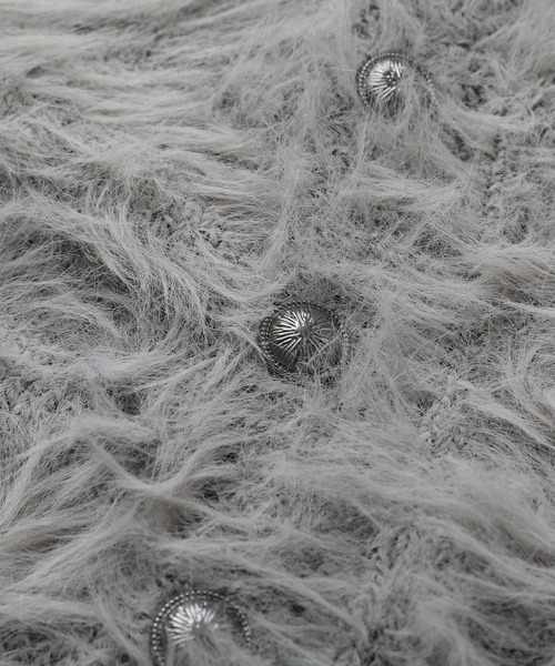 MSG（エムエスジー）の「ワンポイントフェザーカーディガン【UNISEX】（カーディガン/ボレロ・メンズ・グレー/ブラウン/ブラック/ベージュ/ブルー/グリーン・S/M/L/XL）」の13枚目の写真