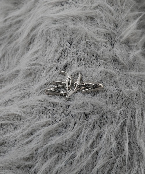 MSG（エムエスジー）の「ワンポイントフェザーカーディガン【UNISEX】（カーディガン/ボレロ・メンズ・グレー/ブラウン/ブラック/ベージュ/ブルー/グリーン・S/M/L/XL）」の20枚目の写真