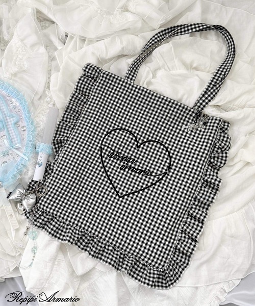 Reopi♪ おまとめ依頼品 セール】【girly line】推し活iDOLフリルトート（トートバッグ