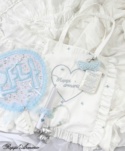 repipi armario（レピピ アルマリオ）の「【girly line】推し活iDOLフリルトート（トートバッグ・キッズ・その他1/その他2/ブラック・FREE）」の3枚目の写真