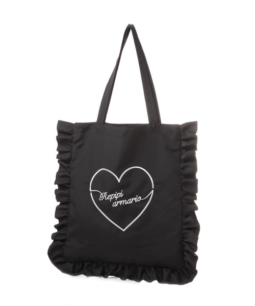 repipi armario（レピピ アルマリオ）の「【girly line】推し活iDOLフリルトート（トートバッグ・キッズ・その他1/その他2/ブラック・FREE）」の9枚目の写真