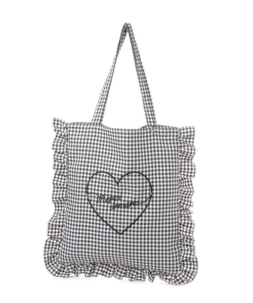 repipi armario（レピピ アルマリオ）の「【girly line】推し活iDOLフリルトート（トートバッグ・キッズ・その他1/その他2/ブラック・FREE）」の10枚目の写真