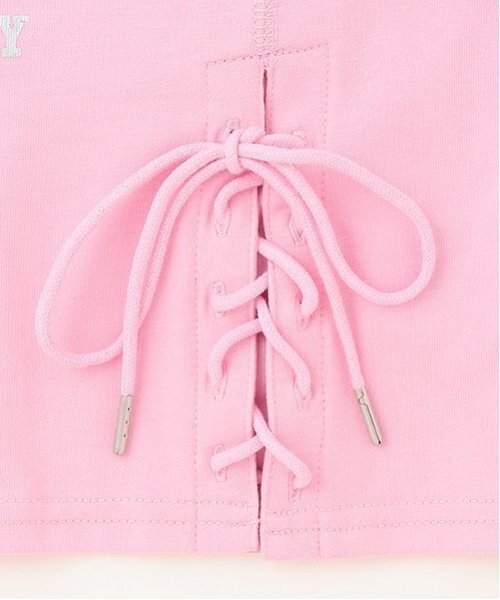 by LOVEiT（バイラビット）の「ドロストワイドTシャツ（Tシャツ/カットソー・キッズ・グレー系/オフホワイト/ピンク・150cm/160cm/120cm/140cm/130cm）」の7枚目の写真