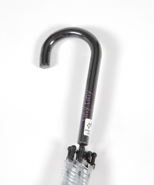 tiny tiny（ティニーティニー）の「総リボン柄ビニール傘[tiny tiny(ティニーティニー)]（長傘・レディース・ブラック・0）」の4枚目の写真