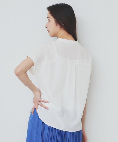 index(インデックス)の「ダブルポケットスキッパーブラウス【洗濯機洗い可/イージーアイロン】(シャツ/ブラウス・レディース・ブラウン系その他/ナチュラル/カーキ/アイボリー/ネイビー・38/42/40/36)」の17枚目の写真