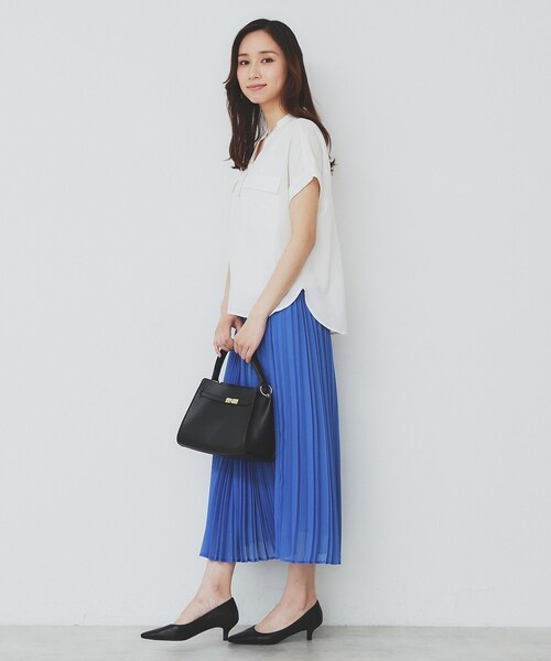 index(インデックス)の「ダブルポケットスキッパーブラウス【洗濯機洗い可/イージーアイロン】(シャツ/ブラウス・レディース・ブラウン系その他/ナチュラル/カーキ/アイボリー/ネイビー・38/42/40/36)」の19枚目の写真