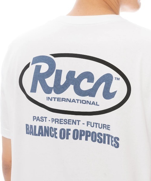 RVCA(ルーカ)の「【RVCA/ルーカ】25SS RANCH SCRIPT SS/バックプリントオーバルロゴ半袖Tシャツ(Tシャツ/カットソー・メンズ・ホワイト/ブラック・SMALL/MEDIUM/LARGE)」の2枚目の写真
