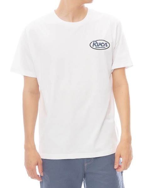 RVCA(ルーカ)の「【RVCA/ルーカ】25SS RANCH SCRIPT SS/バックプリントオーバルロゴ半袖Tシャツ(Tシャツ/カットソー・メンズ・ホワイト/ブラック・SMALL/MEDIUM/LARGE)」の3枚目の写真