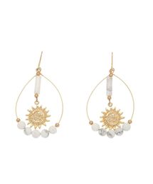 SHELL STONE SUNNY MOTIFピアス