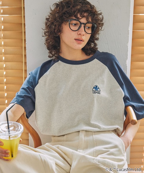 STAR WARS（スターウォーズ）の「STAR WARS / スター・ウォーズ / 別注 アソート グラフィックプリント 半袖Tシャツ（Tシャツ/カットソー・レディース・ネイビー/ブラック系/スミクロ・FREE）」の22枚目の写真