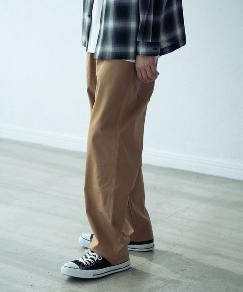RATTLE TRAP（ラトルトラップ）の「【ハイパーストレッチ】 タックワイドテーパードイージーパンツ/チノパンツ（チノパンツ・メンズ・ブラック/ベージュ・M/L）」の7枚目の写真