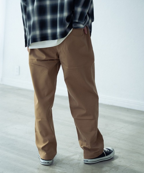 RATTLE TRAP（ラトルトラップ）の「【ハイパーストレッチ】 タックワイドテーパードイージーパンツ/チノパンツ（チノパンツ・メンズ・ブラック/ベージュ・M/L）」の8枚目の写真