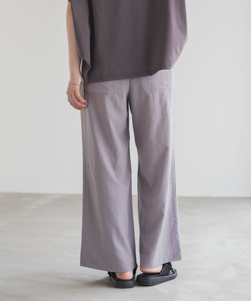 HusHusH（ハッシュアッシュ）の「HusHusH ワイドパンツ【楽チン キレイめ】（その他パンツ・レディース・グレイッシュベージュ/ブラック/ブルー・M/L）」の8枚目の写真