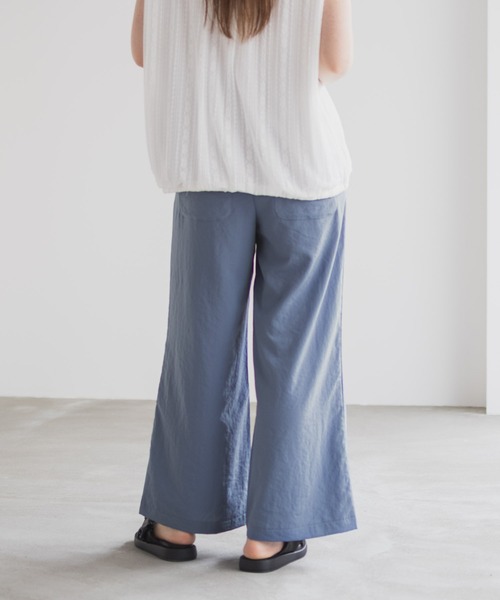 HusHusH（ハッシュアッシュ）の「HusHusH ワイドパンツ【楽チン キレイめ】（その他パンツ・レディース・グレイッシュベージュ/ブラック/ブルー・M/L）」の19枚目の写真