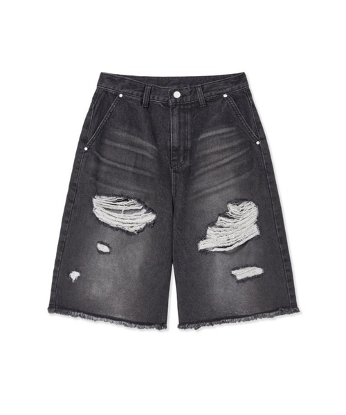 Midnight Move（ミッドナイトムーブ）の「Midnight Move／7VT ショートパンツ（デニムパンツ・レディース・ブルー/ブラック・SMALL）」の17枚目の写真