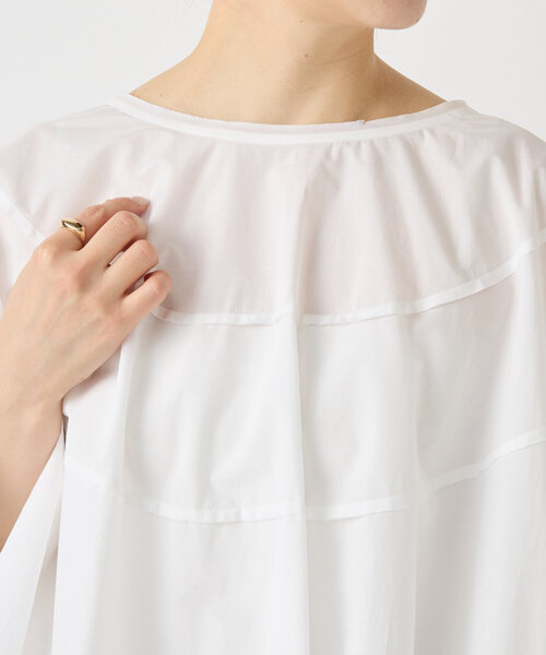 LIVETART（リヴェタート）の「シェルポンチョブラウス（シャツ/ブラウス・レディース・ブラック/ホワイト・FREE）」の12枚目の写真