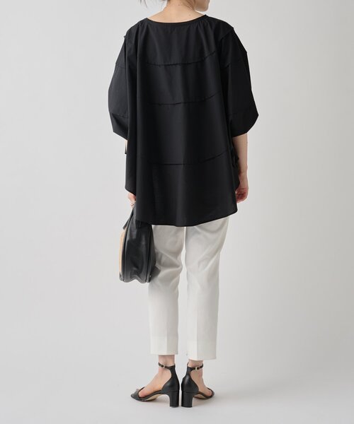 LIVETART（リヴェタート）の「シェルポンチョブラウス（シャツ/ブラウス・レディース・ブラック/ホワイト・FREE）」の16枚目の写真