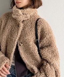 classicalelf（クラシカルエルフ）の「ぎゅっと、抱きしめたくなる。裾ドロストプードル風ファーブルゾン（ブルゾン）」