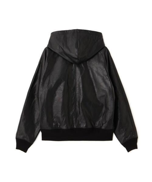 Schott(ショット)の「Schott/ショット/LEATHER HOODED JACKET/レザー フードジャケット/レザーパーカー(ライダースジャケット・メンズ・ブラック・M/L/XL/2XL)」の9枚目の写真