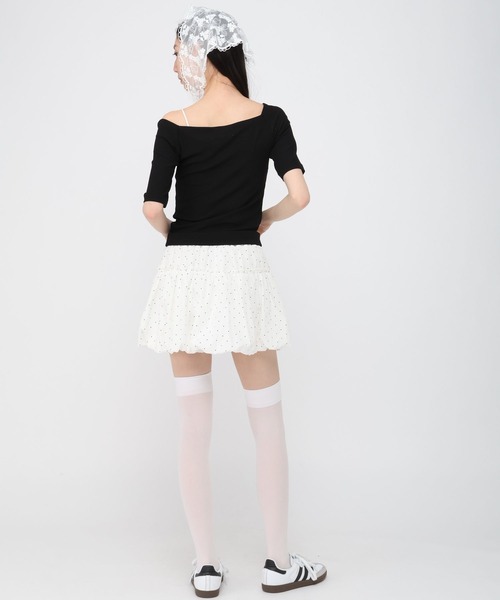 3.3 Field Trip (3.3フィールドトリップ)の「3.3 Field Trip/ベーシックオフショルTOP(Tシャツ/カットソー・レディース・ピンク/ネイビー/ブラック・FREE)」の17枚目の写真