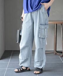 サックスブルー」に該当するカーゴパンツファッション通販