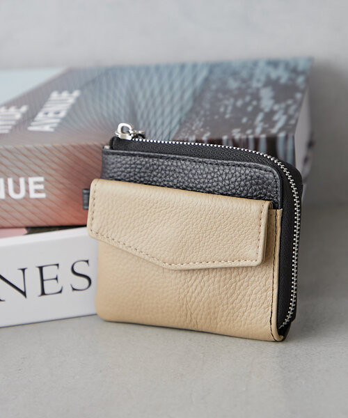 おさいふ セール】【onoff// オノフ】本革ミニマルチウォレット（財布