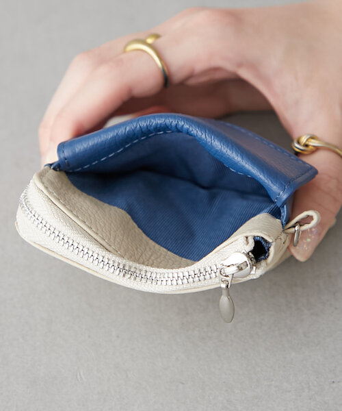 BIRTHDAY BAR(バースデイバー)の「【onoff// オノフ】本革ミニマルチウォレット(財布・レディース・アイボリー/キャメル/オリーブ/ブラック/ベージュ/ブラック系その他/グレー・0)」の11枚目の写真