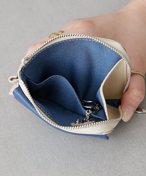 BIRTHDAY BAR(バースデイバー)の「【onoff// オノフ】本革ミニマルチウォレット(財布・レディース・アイボリー/キャメル/オリーブ/ブラック/ベージュ/ブラック系その他/グレー・0)」の14枚目の写真