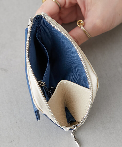 BIRTHDAY BAR(バースデイバー)の「【onoff// オノフ】本革ミニマルチウォレット(財布・レディース・アイボリー/キャメル/オリーブ/ブラック/ベージュ/ブラック系その他/グレー・0)」の15枚目の写真