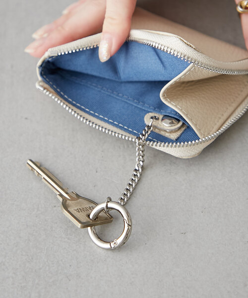 BIRTHDAY BAR(バースデイバー)の「【onoff// オノフ】本革ミニマルチウォレット(財布・レディース・アイボリー/キャメル/オリーブ/ブラック/ベージュ/ブラック系その他/グレー・0)」の16枚目の写真